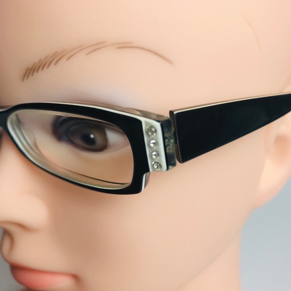 Lafont Accessories - Lafont Eyeglass Frame Nadja 009 Black Rhinestones